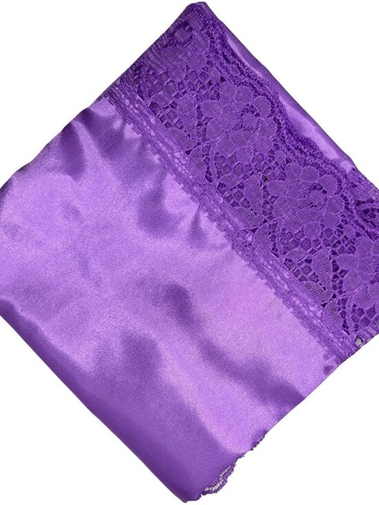 Accessories - 26" Silk Lap Scarf Body Scarf with Lace Lap Scarves Handkerchief lapscarfs for l